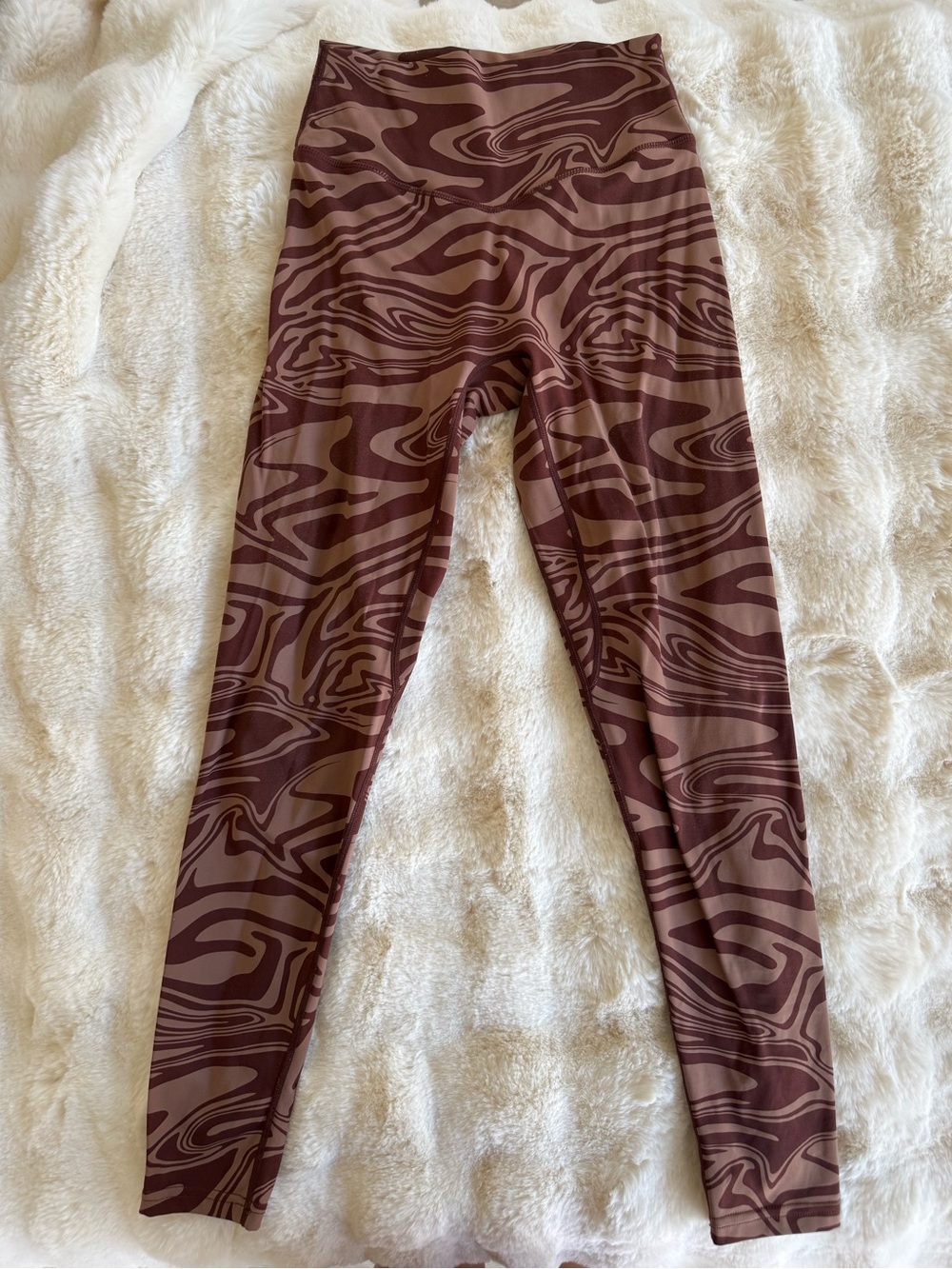 Balance Athletica Brown Swirl Pattern Leggings